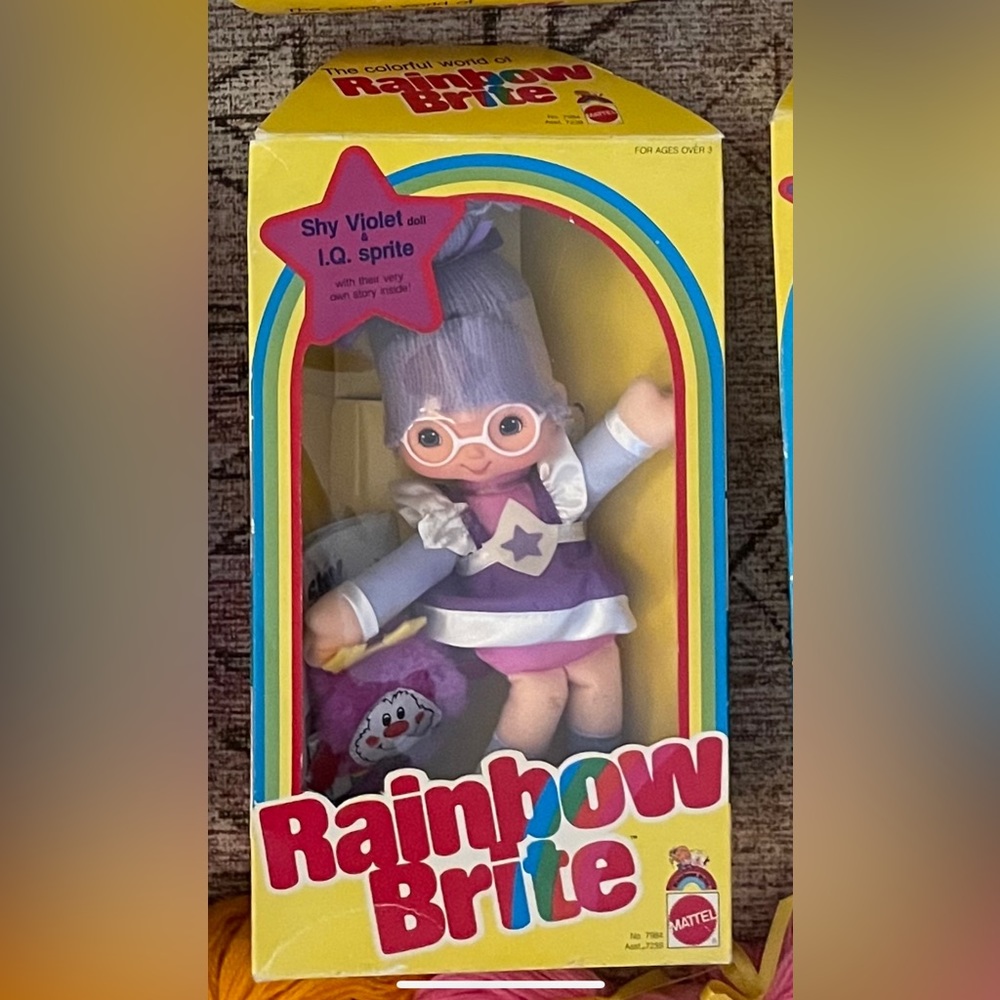 Vintage Shy Violet Rainbow Brite doll 1984 mint in box MIB antique collectable